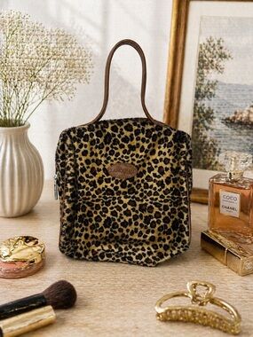 Lancome Leopard Print Mini Tote Bag - Brown